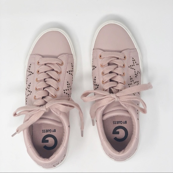 G by Guess Shoes - G BY GUESS PINK STAR CUTOUT SNEAKER 5.5